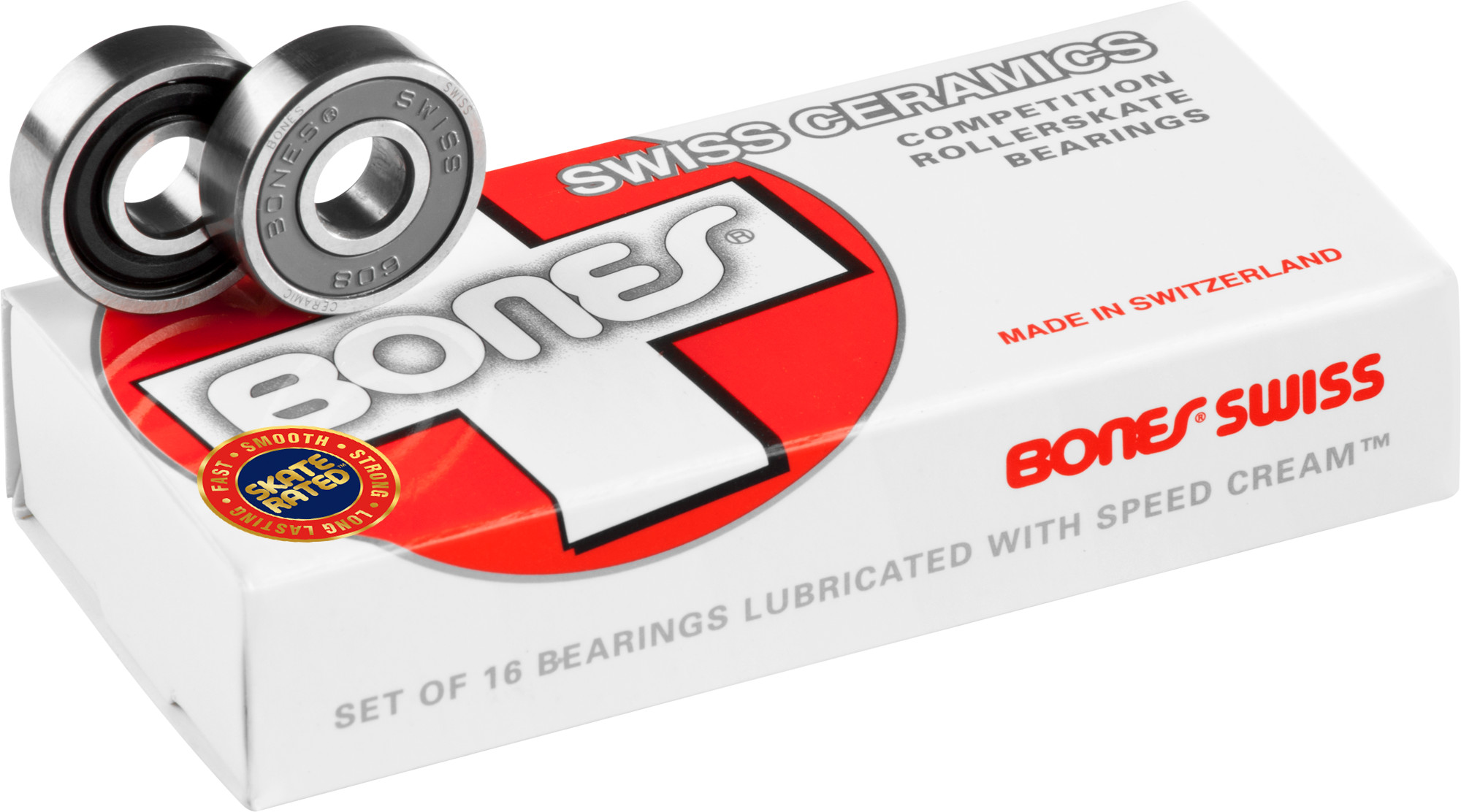 新品未開封】BONES SWISS ベアリング本日限定価格 Bones® Swiss Bearings 7mm 16 pack - Bones Bearings