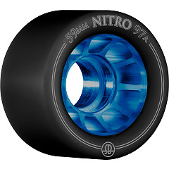 Rollerbones Nitro Wheel 59mm x 97a 8pk Blue Hub with Black Tire