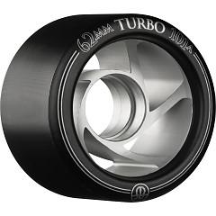 Rollerbones Turbo Wheel Clear Aluminum Hub 62mm 101a 8pk Black