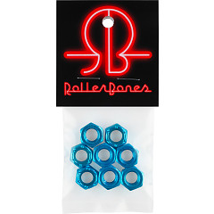 RollerBones 8pk axle nuts - Turquoise