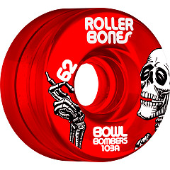 Rollerbones Bowl Bombers Wheels 62mm 103A 8pk Red