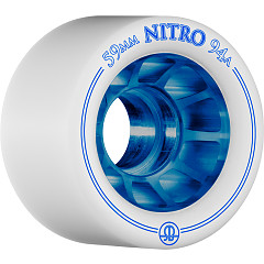 Rollerbones Nitro Wheel 59mm x 94a 8pk Blue Hub White Tire