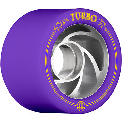 Rollerbones Turbo Wheel Clear Aluminum Hub 62mm 97a 8pk Purple
